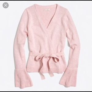 J. Crew bell sleeve wrap sweater